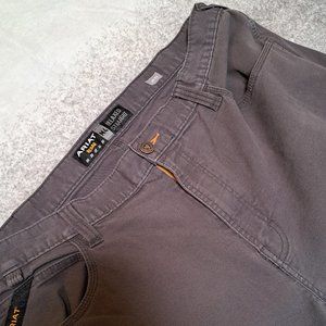 Ariat Mens Gray REBAR M4 Made Tough DuraStretch Relaxed Work Pants Size 40x32